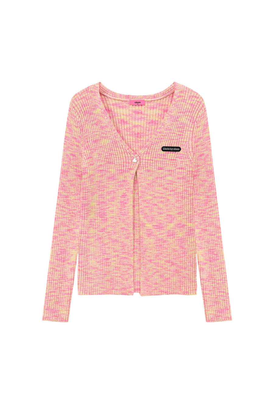CHUU Heart Button Knit Cardigan
