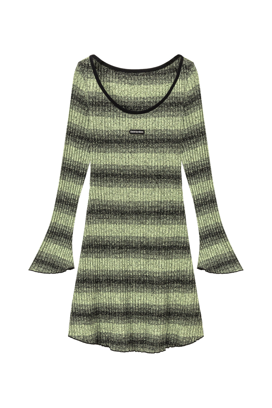 CHUU Striped Long Sleeve Knit Dress