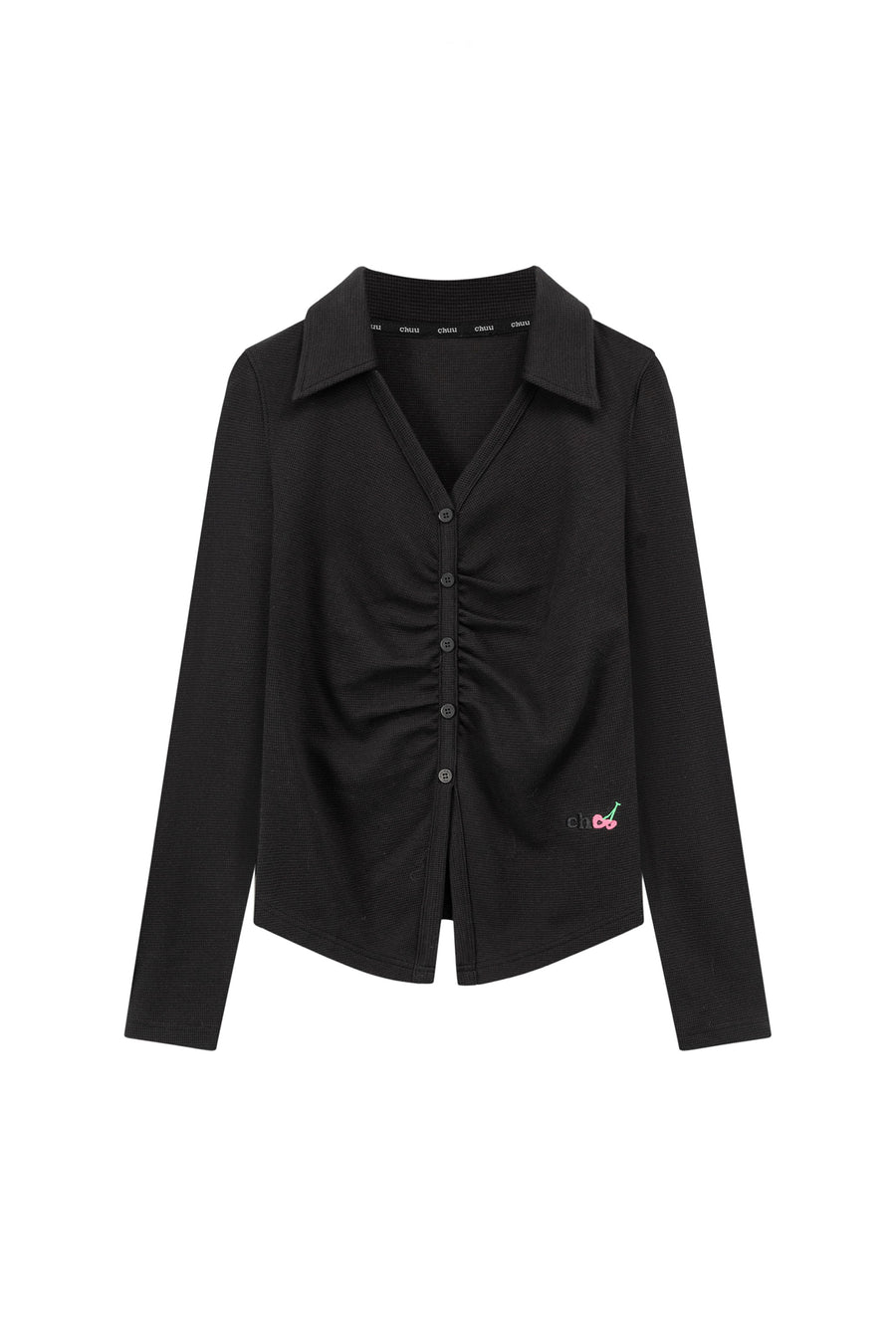 CHUU Simple Shirring Top