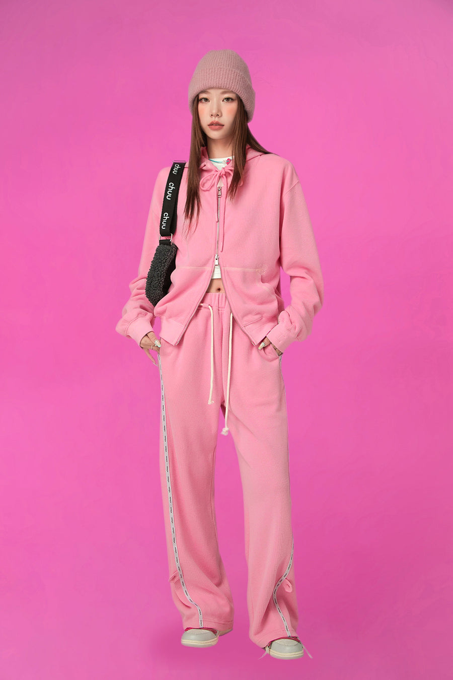 CHUU Loose Fit Hooded Zip-Up