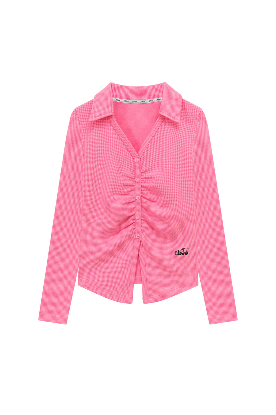 CHUU Simple Shirring Top