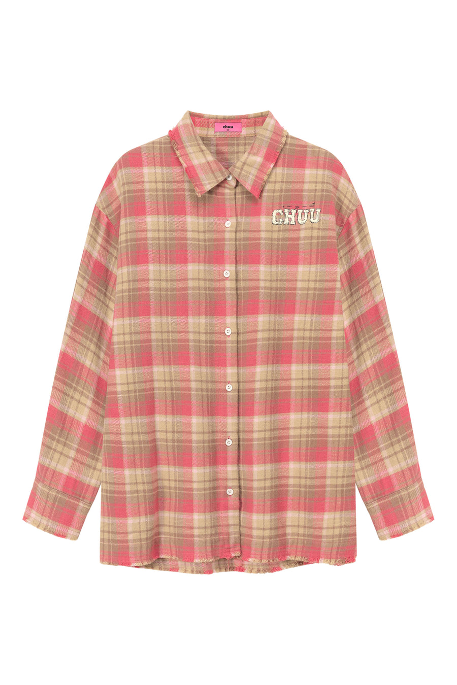 CHUU Basic Checked Boxy Shirt