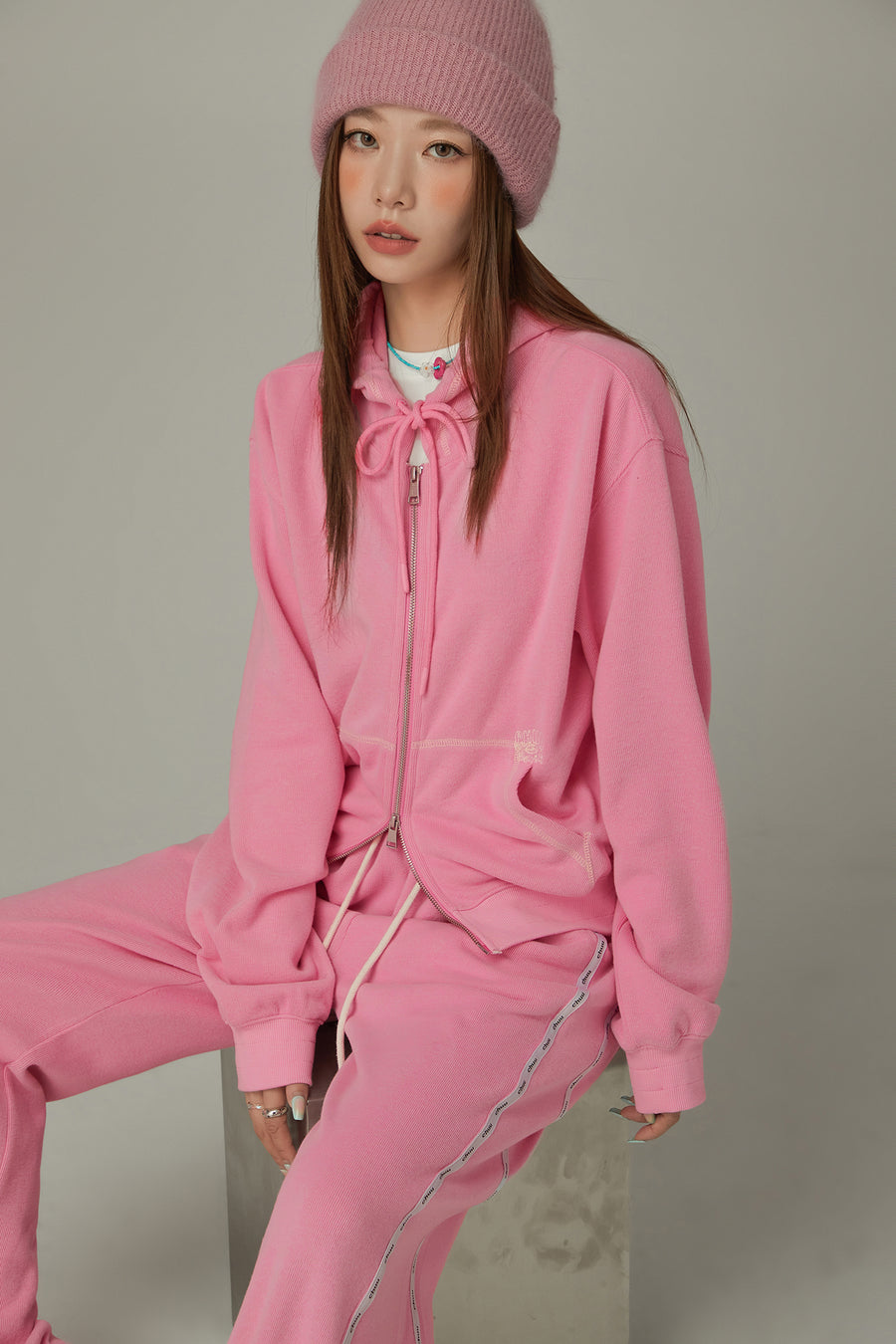 CHUU Loose Fit Hooded Zip-Up
