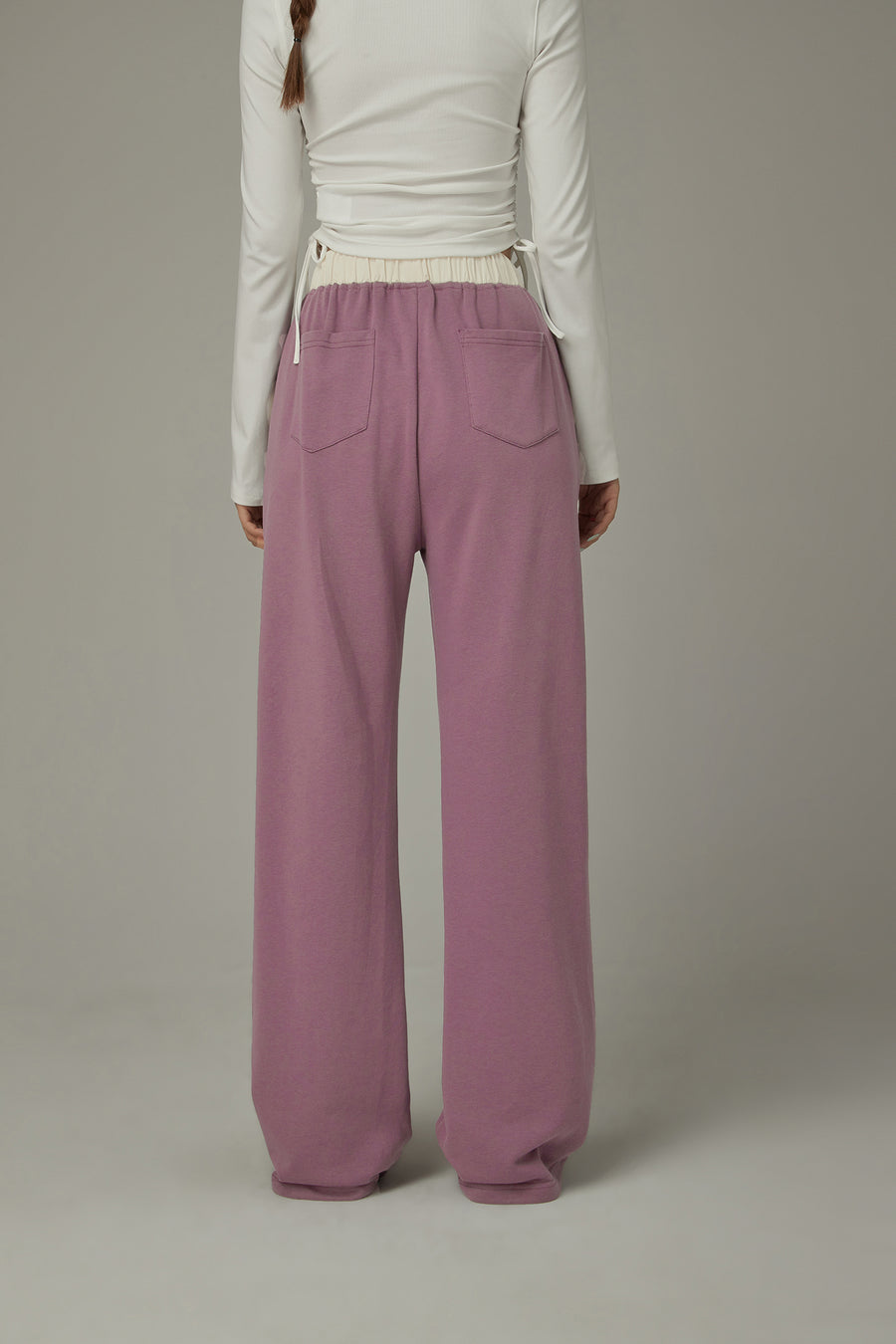 CHUU Color Combination Wide Pants